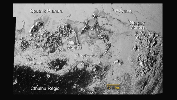 Scientists awed by surface detail from Pluto images: Flowing glaciers, ‘Hillary’ mountains